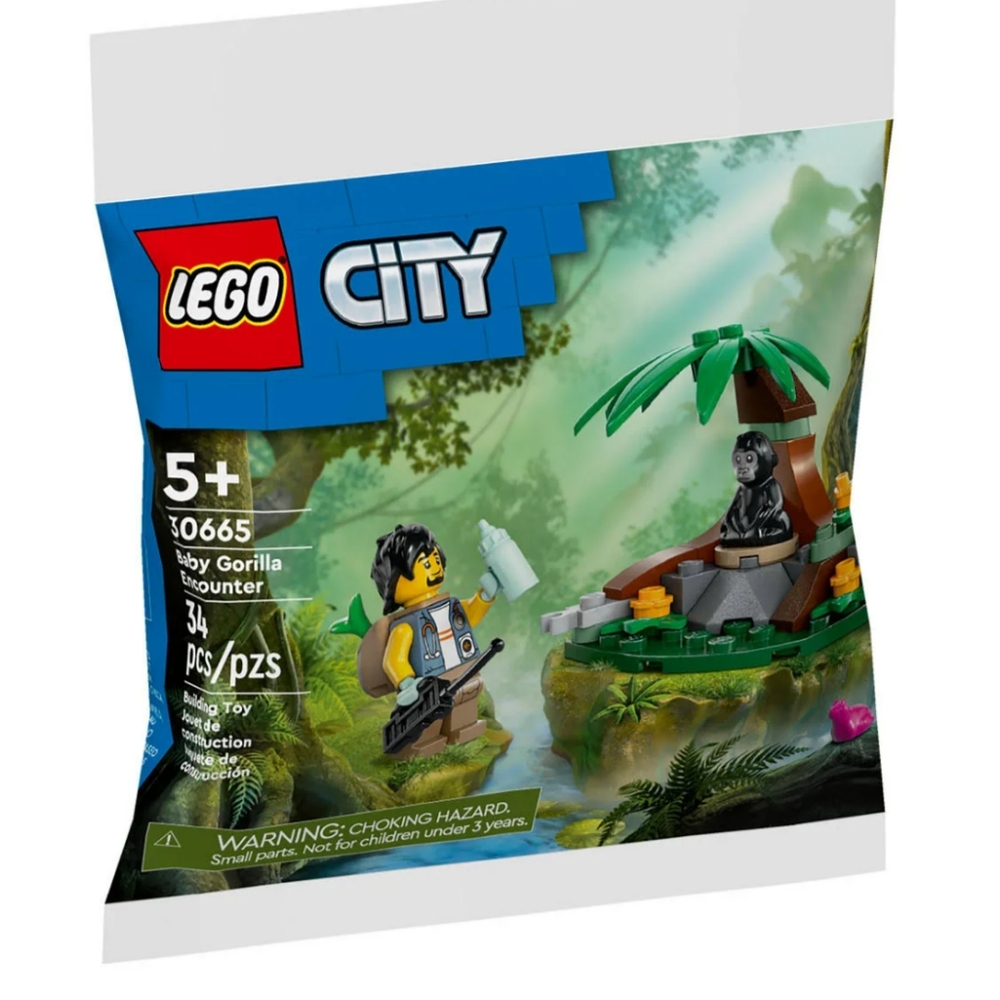 LEGO City 30665 Baby Gorilla Encounter Track NWT Building Toy Set - Picture 1 of 2